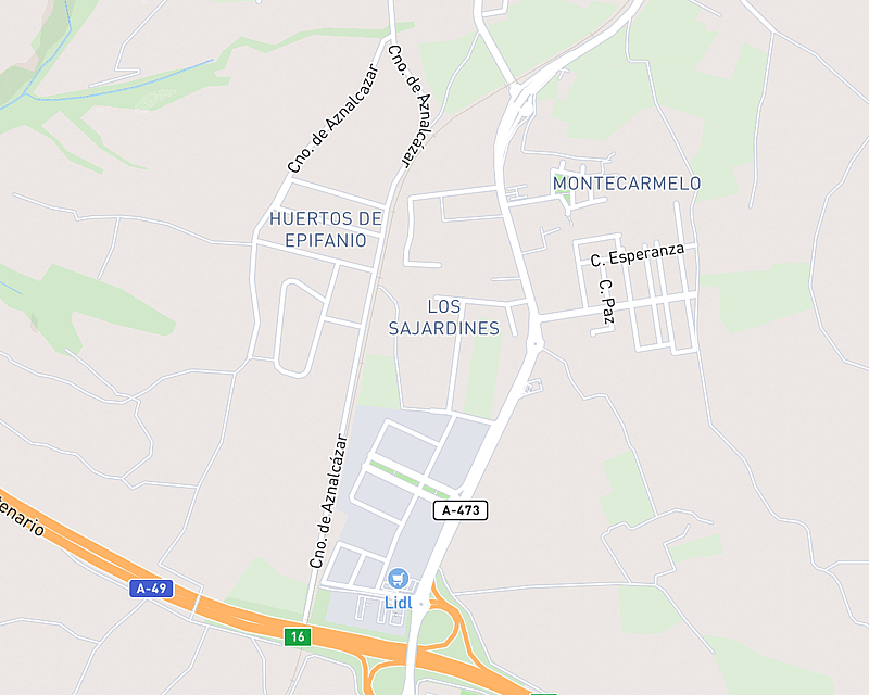 Un mapa que muestra la ubicación de AniCura Guadiamar Hospital Veterinario