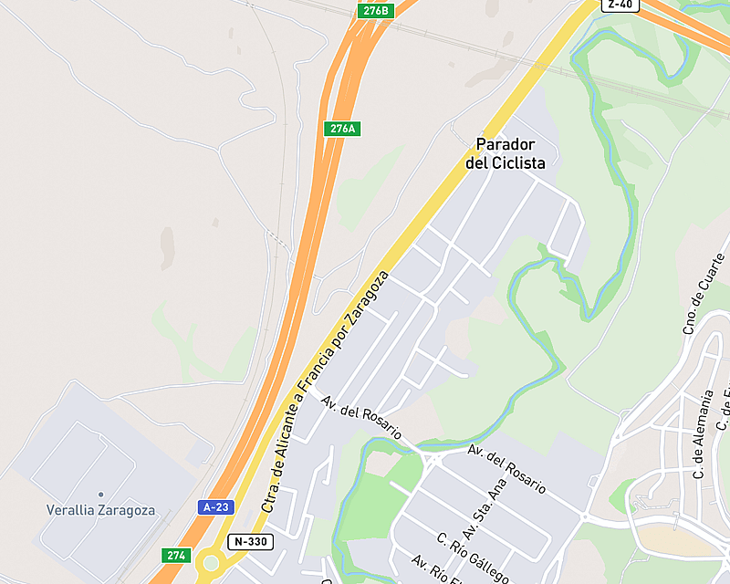 Un mapa que muestra la ubicación de AniCura Aralar Hospital Veterinario