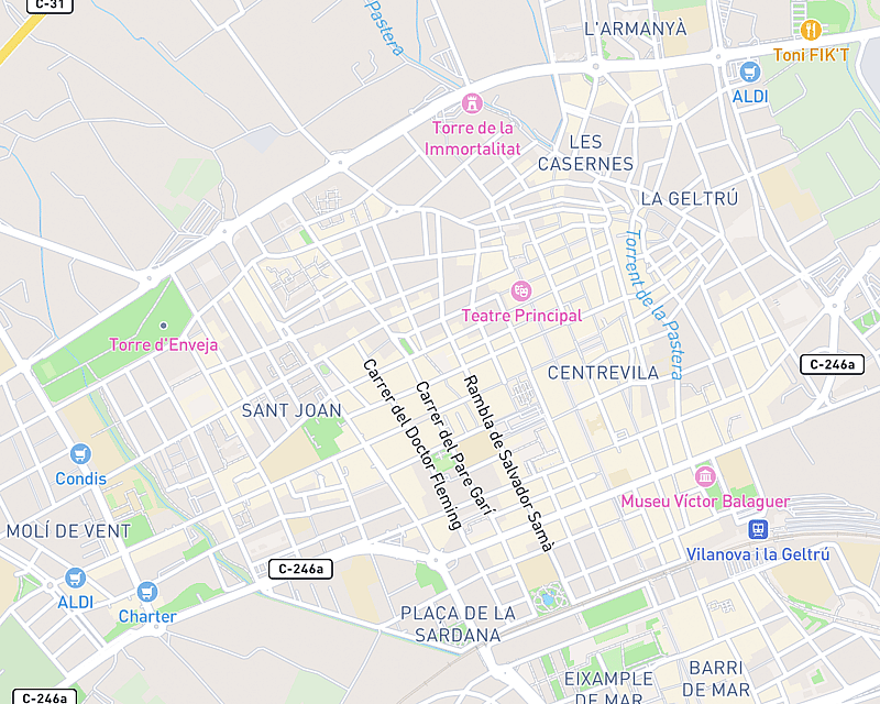 A map displaying the location of AniCura Mima'ns Centre Veterinari