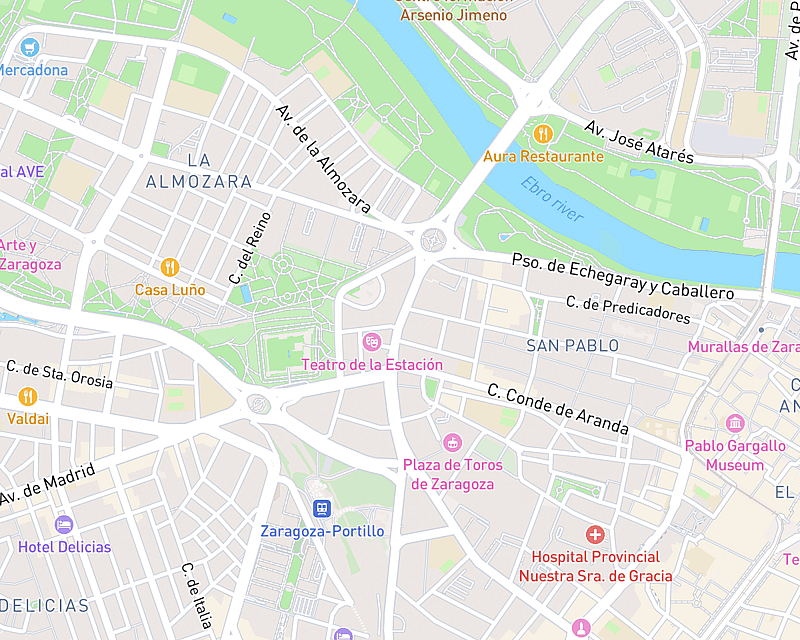 Un mapa que muestra la ubicación de AniCura Emvet Referencia Veterinaria