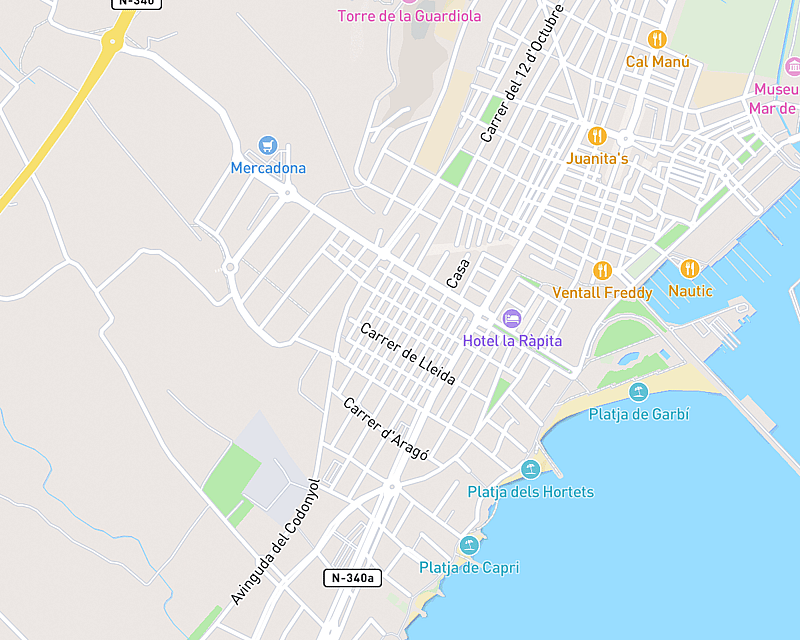 Un mapa que muestra la ubicación de AniCura Clinivet Centro veterinario