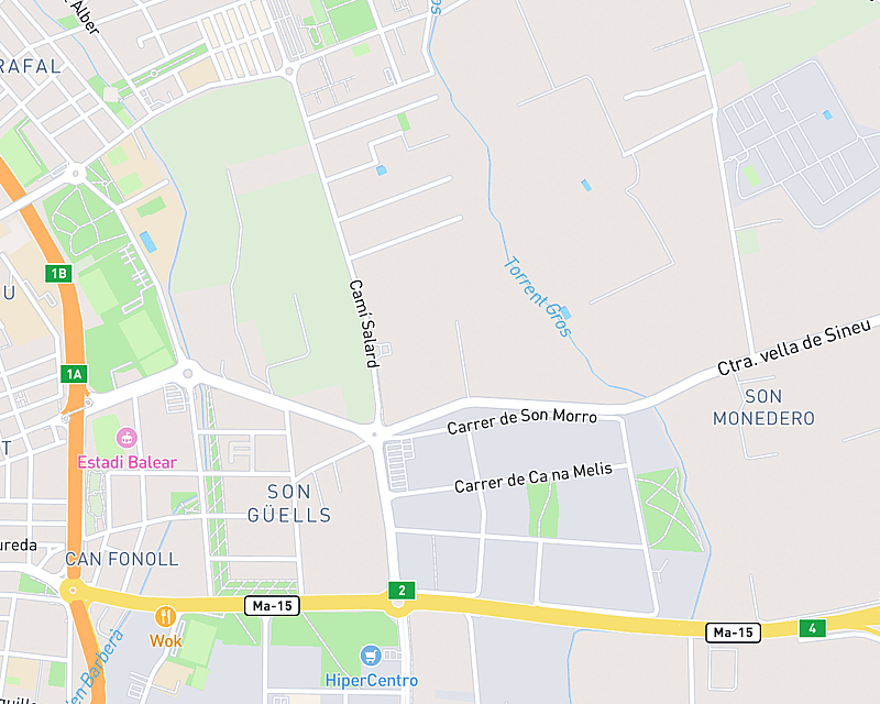 Un mapa que muestra la ubicación de AniCura Aragó Hospital Veterinari