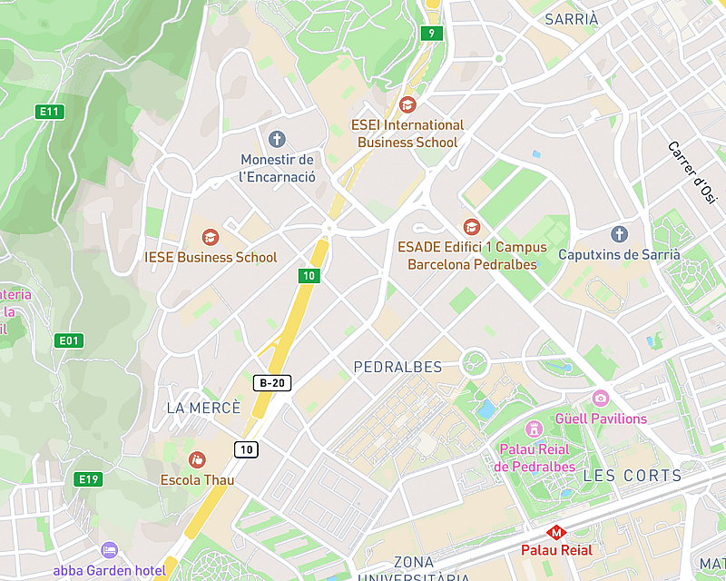 Un mapa que muestra la ubicación de AniCura Ars Veterinaria Hospital Veterinari