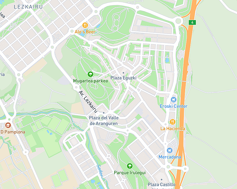 Un mapa que mostra la ubicació de AniCura San Fermín Hospital Veterinario