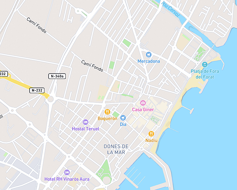 Un mapa que muestra la ubicación de AniCura San Francisco Hospital Veterinario